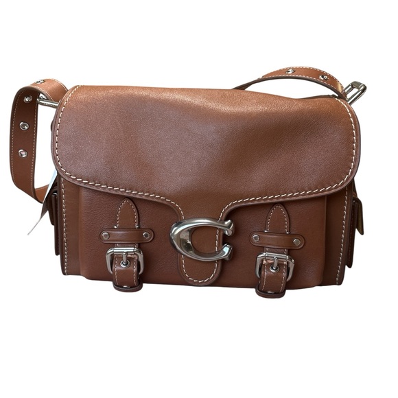 ❤️ Coach Western Tabby Silver/Burnished Amber CT721 Soft Leather Satchel - Picture 3 of 8